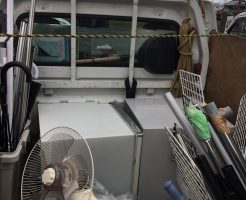 【大津市玉野浦】冷蔵庫、衣装ケースなど軽トラック1台分の不用品回収☆大幅に増えてしまった不用品もすべて回収しご満足いただけました。