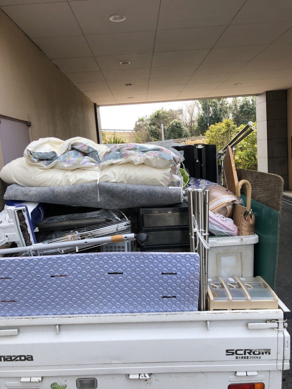 【海老名市】軽トラック1台分の不用品回収☆ご家族からの紹介でのご依頼で、安心してお願いできたとお喜びいただけました!