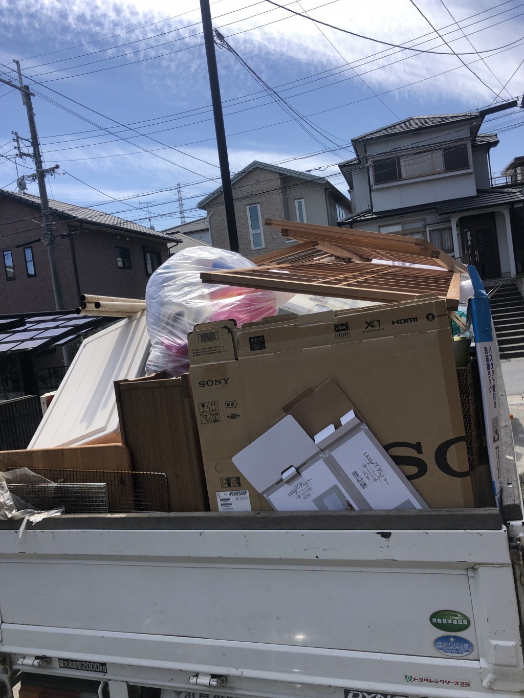 【三浦市】トラック積み放題パックでの回収☆電話オペレーターの対応が良かったとご満足いただけました!