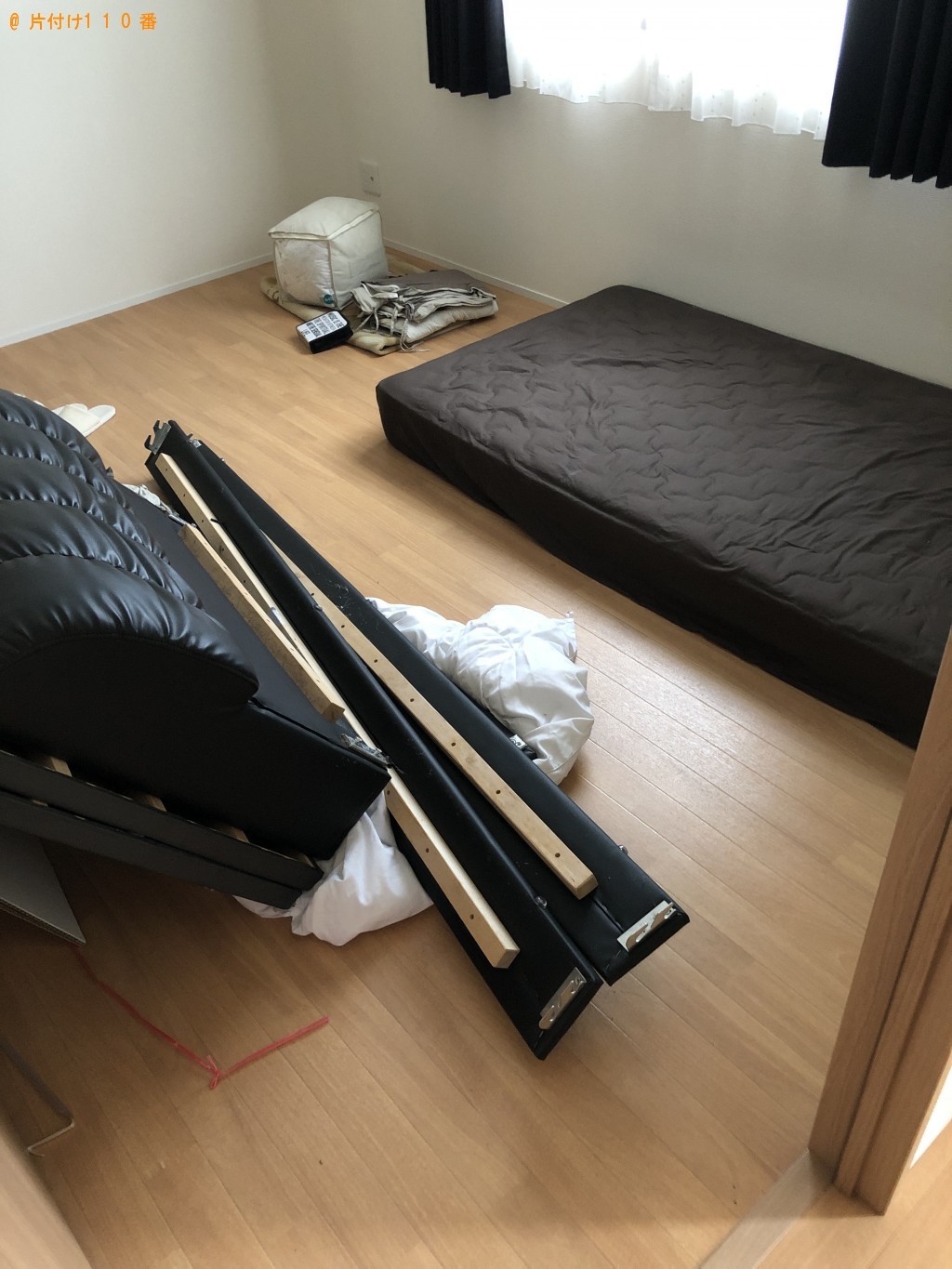 【甲賀市水口町】シングルベッドとソファーの回収・処分　お客様の声