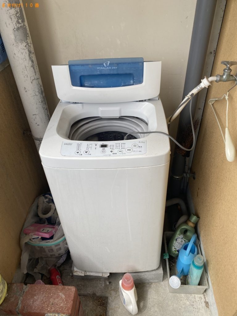 【近江八幡市】洗濯機の回収・処分とエアコンの取り外し　お客様の声