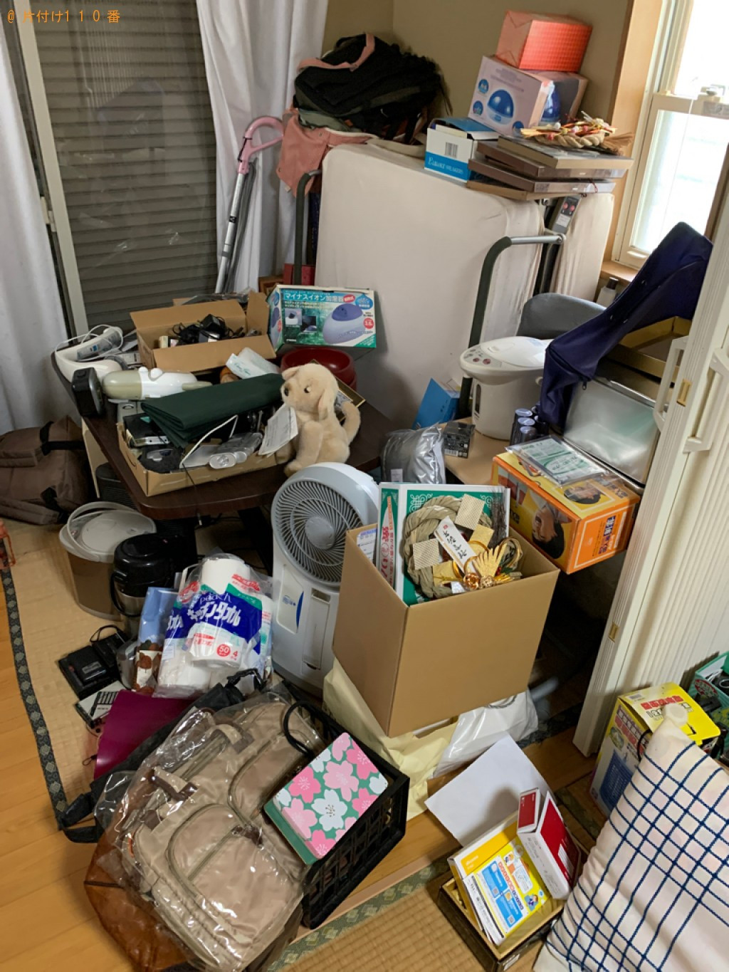 【大津市】折り畳みベッド、テーブル、オルガン、ヒーター等の回収