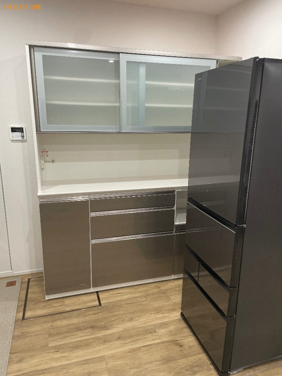 【大津市】冷蔵庫、タンス、食器棚の配置換え作業ご依頼　お客様の声